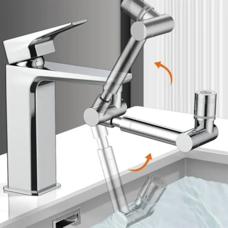 1440 Kitchen Scalable Metal Faucet Aerator Bathroom Tap Splash-proof Bubbler Faucet Filter Nozzle Tap Saving Water Extender Tool view 2