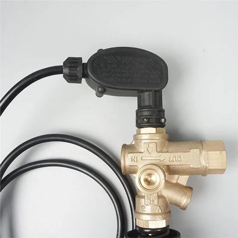 DT17 Power Pressure Control Valve with Built in Switch Pump Valve Pressure Switch for Clean Pump Strong Construction Brass