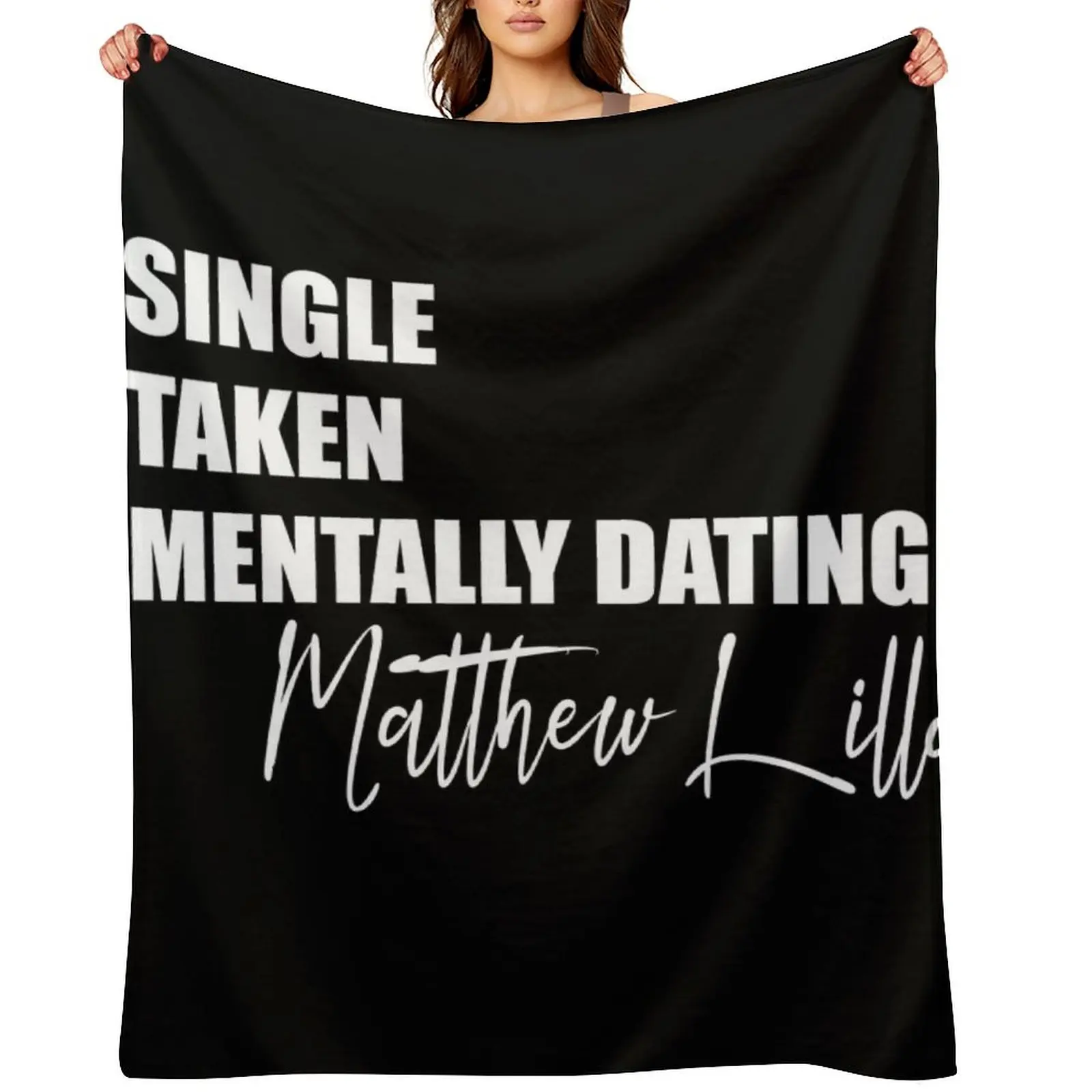 Mentally Dating Matthew Lillard Throw Blanket for sofa Blankets Sofas Of Decoration Retros Loose Bed Fashionable Blankets