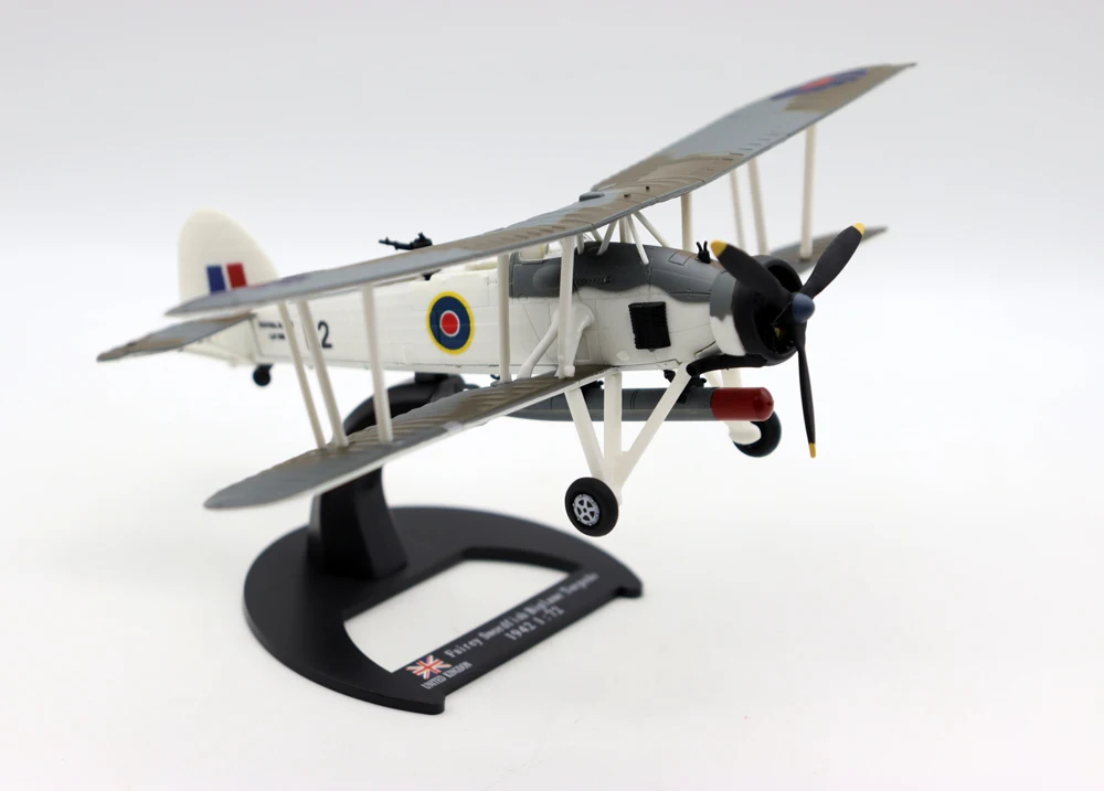 New 1/72 Fairey Swordfish Biplane Torpedo Bomber 1942 diecast alloy simulation model aircraft for collection gift