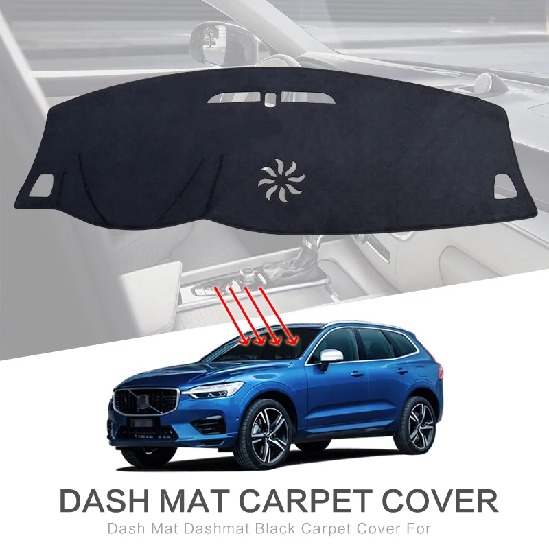 

Car Dashboard Mat for Volvo XC60 2018 2019 2020 2021 Sunshade Protective Carpet Dash Pad Dashmat