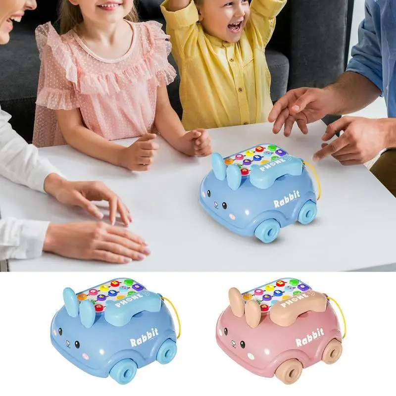 I bambini fingono di Phonetoy Giocattolo interattivo sicuro per auto e telefono Giocattoli colorati per l'apprendimento con musica ricca e contenuti di storie per il compleanno