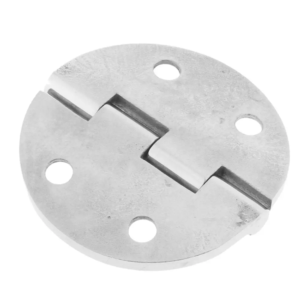 

Heavy Duty Stainless Steel Strap Hinge Round Door Hinge Marine Fittings for Toolbox Cabinet Caravan