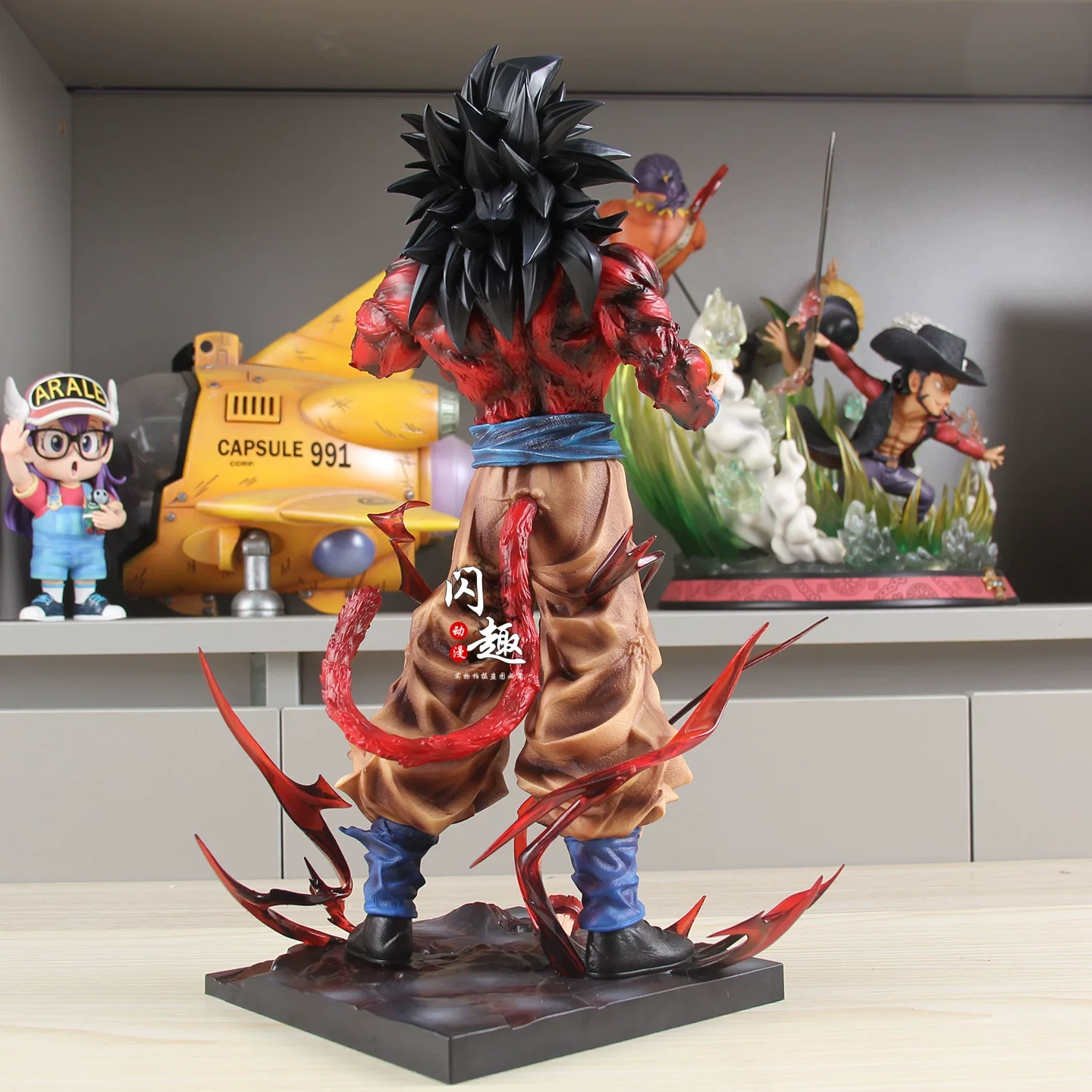 34cm LK Son Goku Model Dragon Ball Z Action Figure DBZ SSJ Figurine Anime Super Saiyan 4 Collection GK Statue Ornaments Toys view 5