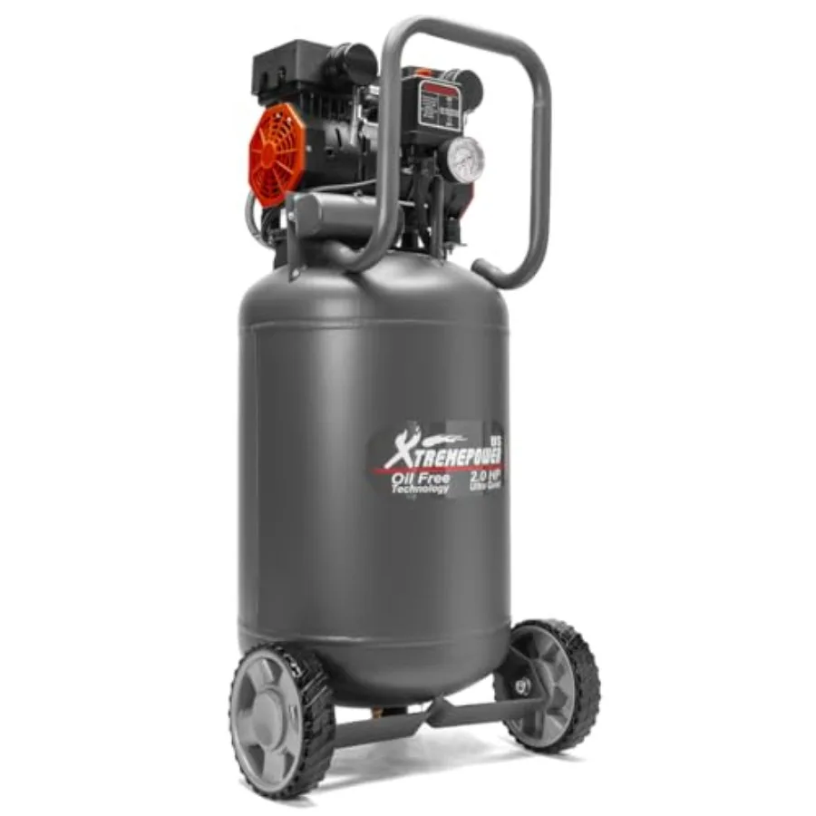 

13Gallon Air Compressor 2HP 1450W for DIY Projects and Automotive Use 4.9CFM@90PSI OilFree Quiet Tank with 65dB Low Noise Porta