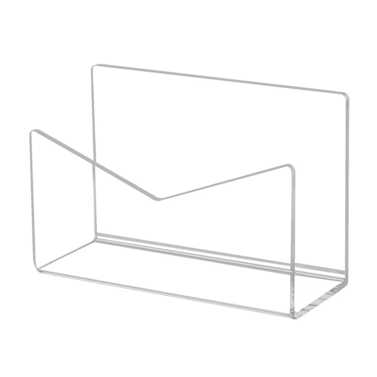 

Acrylic Mail Holder Mail Organizer Countertop,Letter Holder for Desk Envelope Holder Mail Sorter Stand for Home Office