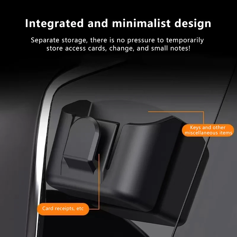 Car Key Holder Clip Auto Interior Storage Box Dashboard Organizer Adhesive Mount For Card Key Rack Universal Fit