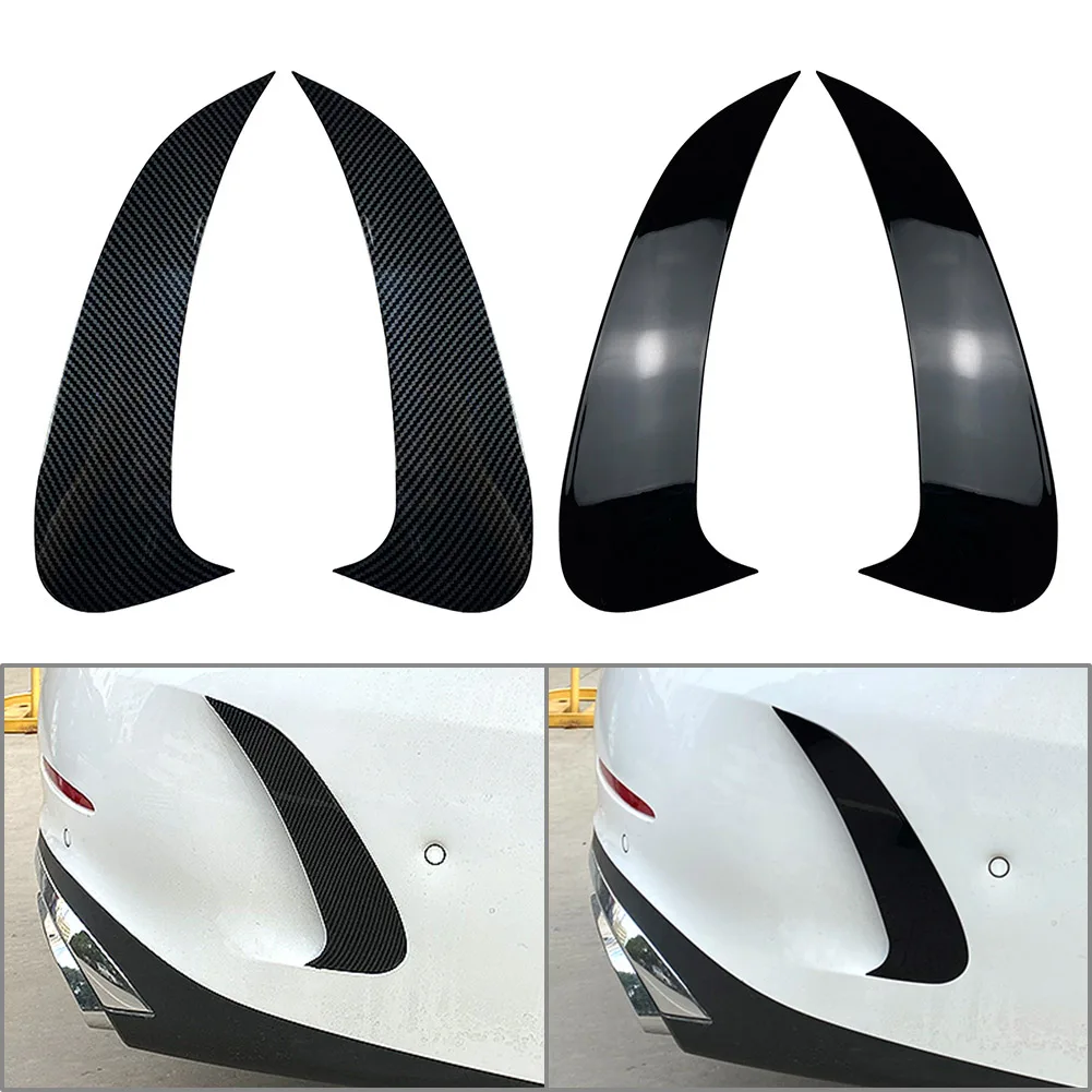 

1Pair Car Rear Bumper Splitter Spoiler Canard Air Vent Decoration Cover Trim For Mercedes Benz C-class W206