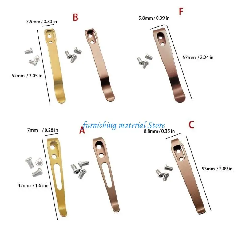 Y5GD Reinforced Metal Belt Clip For Gear Tool Organization Tacticals Accessories