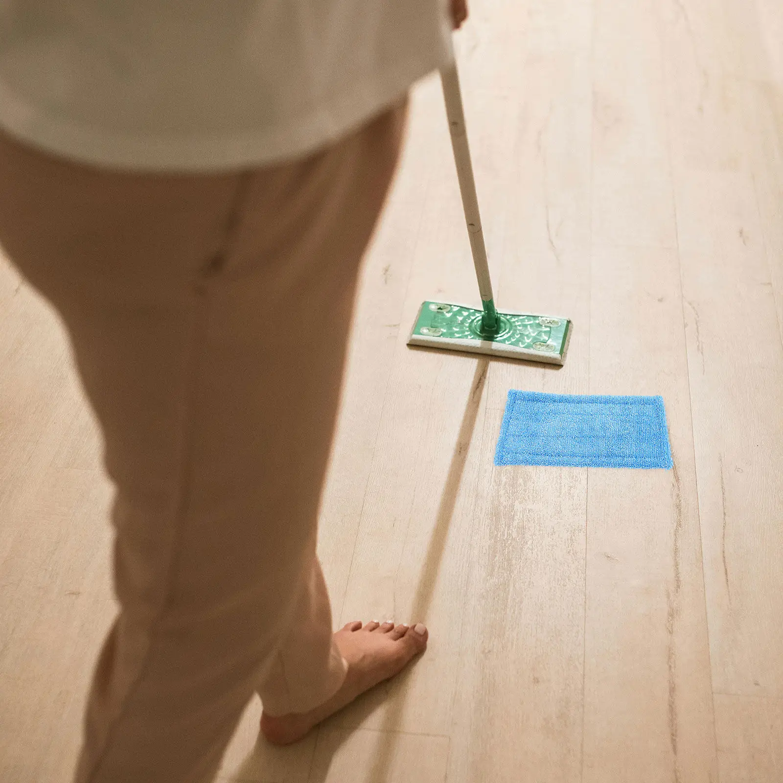 Thickened Fiber Mop Pads Reusable Mop Replacement Refill Pads for Wet Dry Mopping Versatile Cleaning on Hardwood Laminate Tile