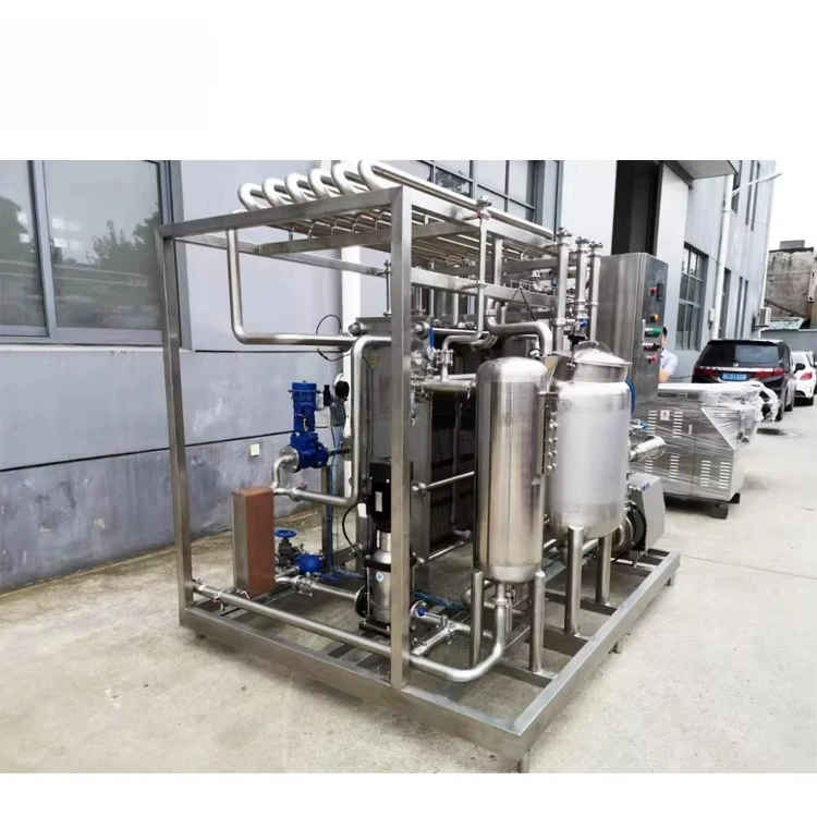Plate Pasteurization Machine 500L Small Sterilizer Equipped Pump Core For Milk Juice Beer Production Line Customized