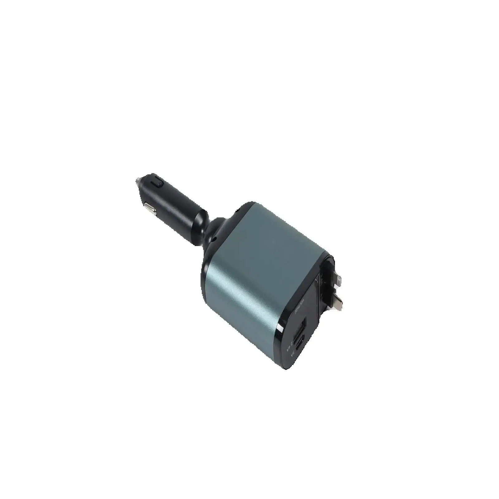 1pc 66W Retractable Car Charger 4in1 C Cable For iPhone Samsung Pixel PD QC3.0 AFC view 5