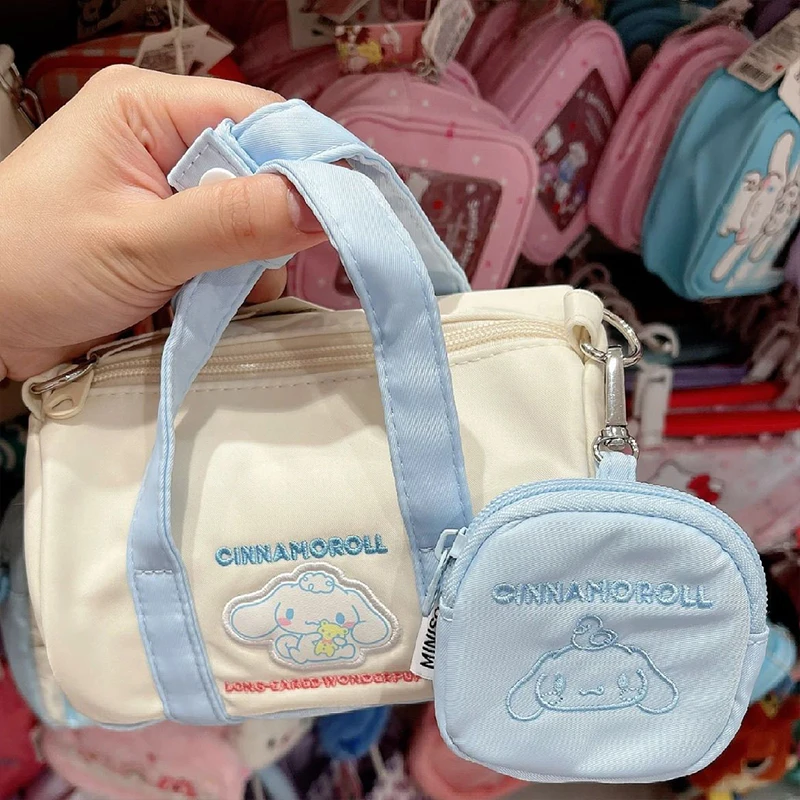 Sanrio Kawaii Kuromi Mijn Melodie Handtas Anime Cinnamoroll Make-Up Tas Meisje Hart Cartoon Schattige Schoudertas Tij Cadeau Voor Kinderen