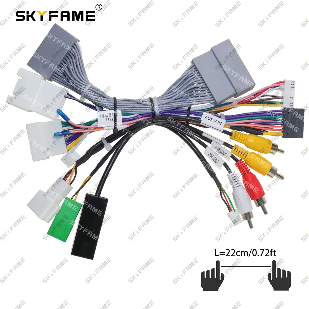 SKYFAME سيارة 16pin الأسلاك تسخير محول Canbus صندوق فك لميتسوبيشي باجيرو 2018 أندرويد راديو كابل الطاقة OD-SL-04