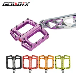 GOLDIX High-strength 3pcs Sealed Bearing Mountain Bike Pedal CNC Aluminum alloy hollow Large Area Anti Slip Bicycle Pedal