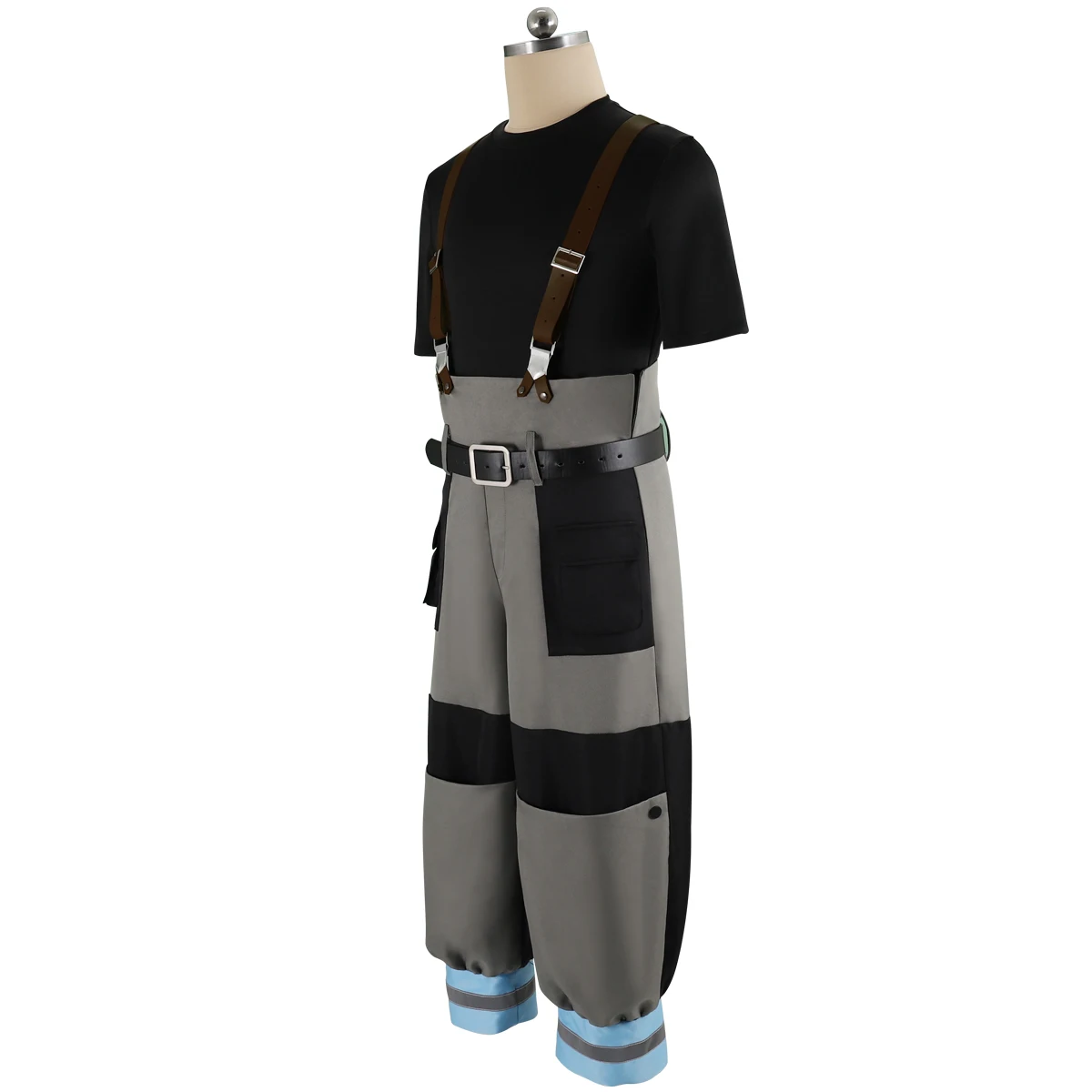 HOLRAN Shinra Kusakabe Suit Princess Hibana Cosplay Asa Boiru Costume Uniform Strap Pants Coat Jacket Suit Halloween