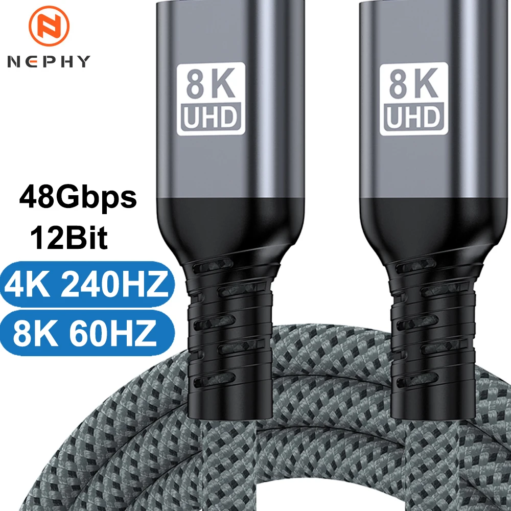 HDR eARC 8K 60HZ 4K 120HZ 2K 240HZ HDMI 2.1 Kabel für TV PC Monitor PS5 Xbox 1M 2M 3M 5M 7M 10M 10M 10M lange Kabel Stecker auf Stecker