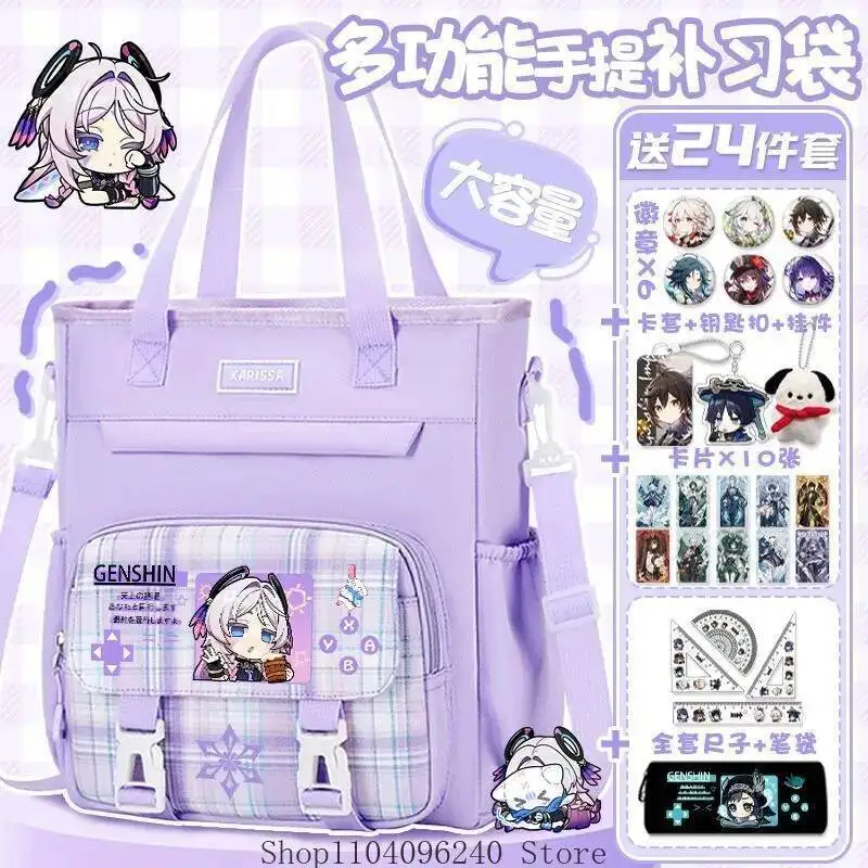 Anime GAME Game Genshin Impact Citlali Kinich Ifa Anime Tutoring Student Cosplay Crossbody Shoulder Bag Itabag Men Women