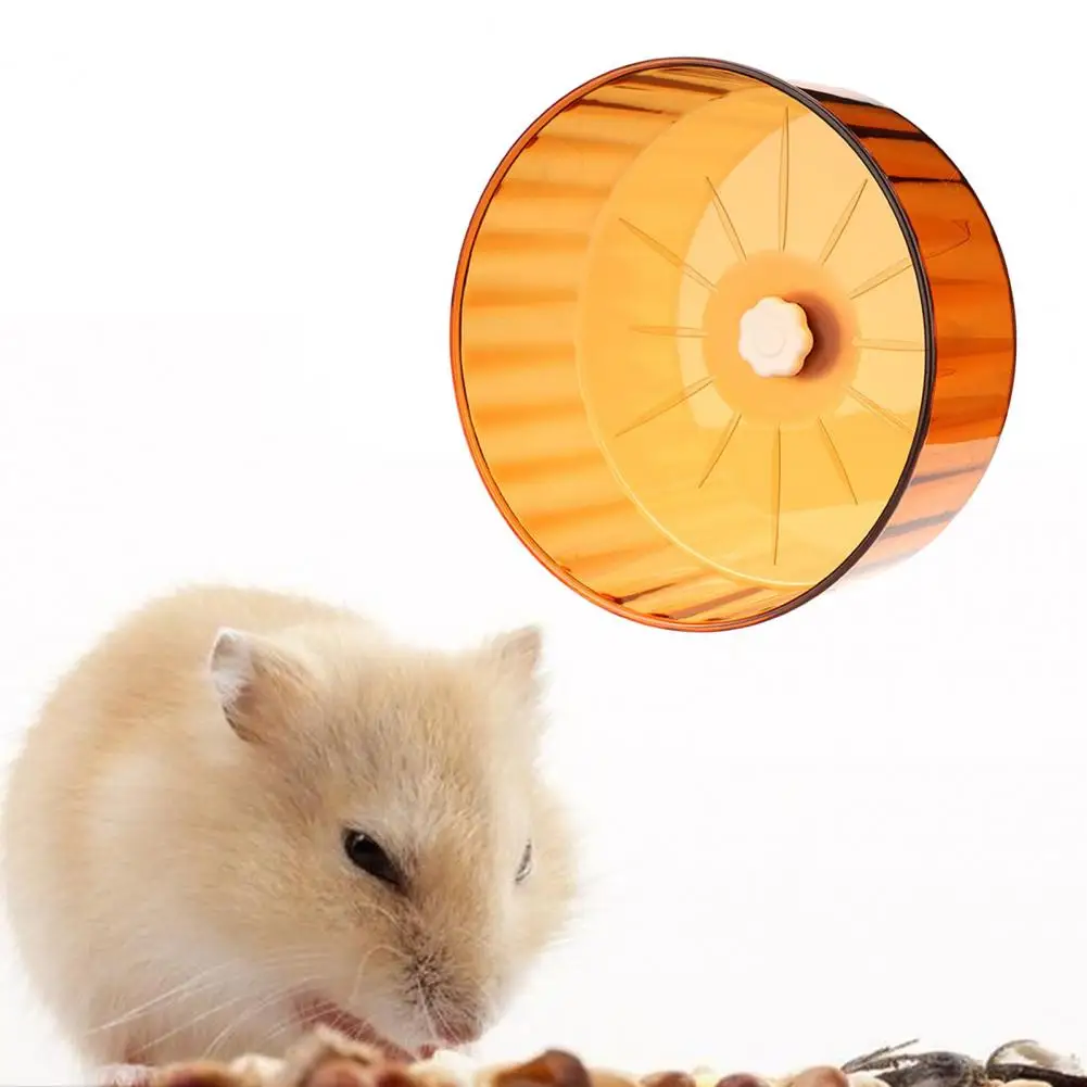 Galvanized Steel Hamster Wheel Silent Hamster Wheels for Gerbil Dwarf Syrian Hamster Double Bearing Axis Edge Quiet Spinner