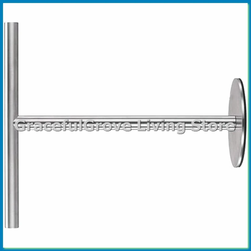 Brushed Standing Towel Rack, Heavy Duty Base, Stainless Steel -Shaped Hand Towel Stand for Bathroom, Kitchen.-ABFB