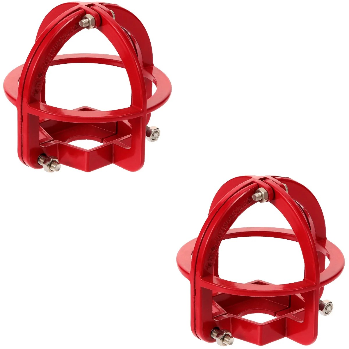Sprinkler Head Protection Frame, Sprinklers Heads Protection, Fire Covers Bico, Metal Travel, Conjunto de 2
