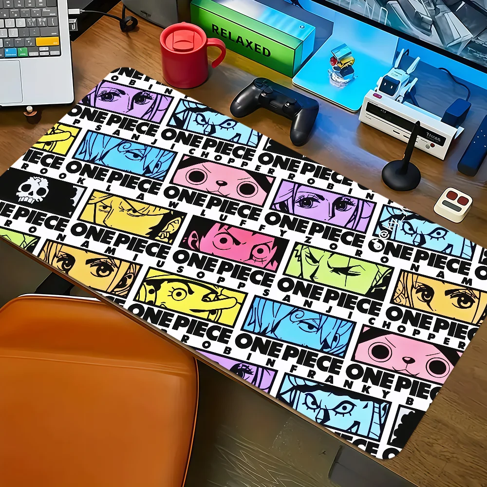 anime O-One P-Piece manga style Mouse Pad Large Non-slip Lockedge Desktop Computer Desk Mat Keyboard MousePad Office Student