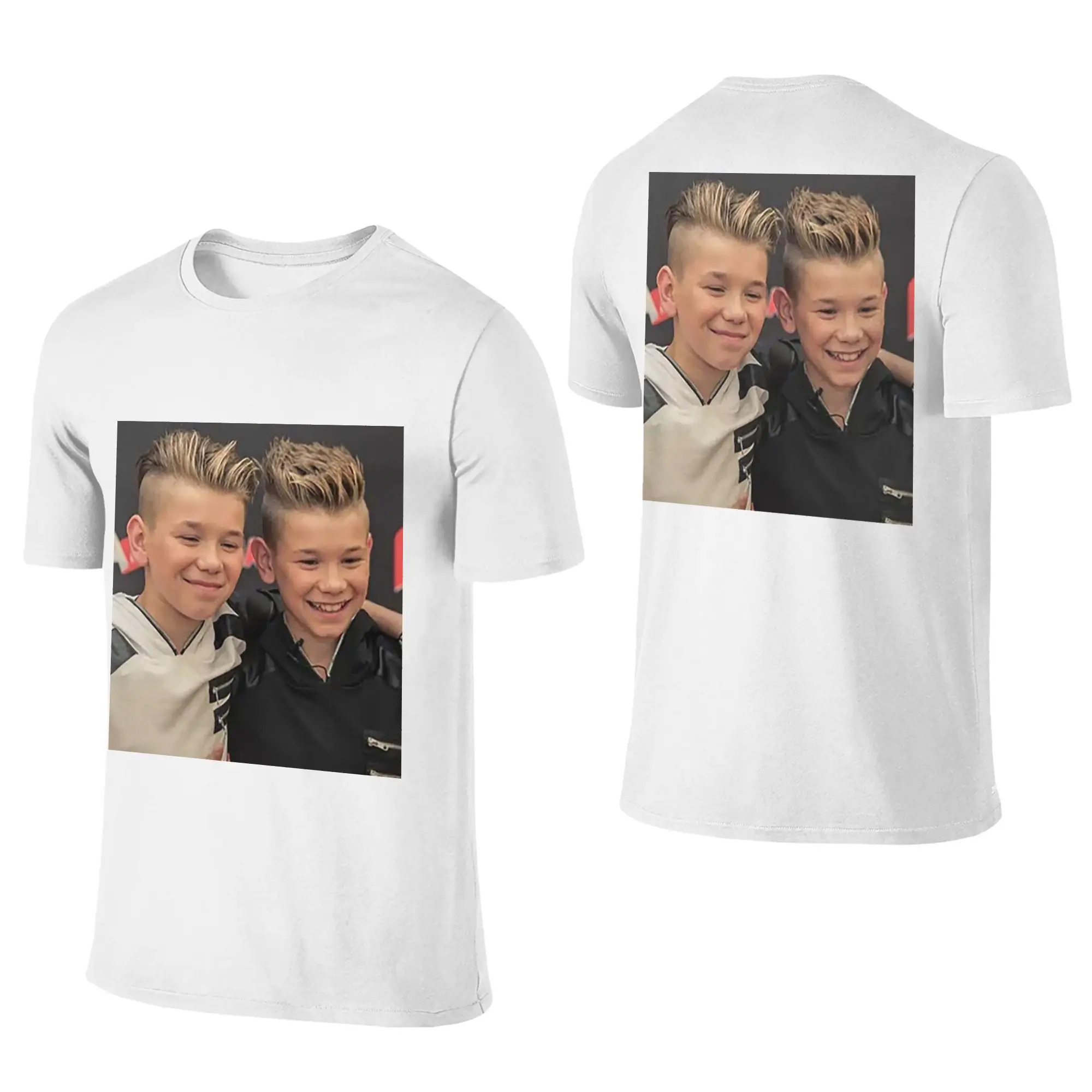 100% Cotton Marcus And Martinus Sweden Norway Eurovision T-Shirt Men's Double Sided T Shirt Men O-Neck Summer Shirts Tops S-6XL