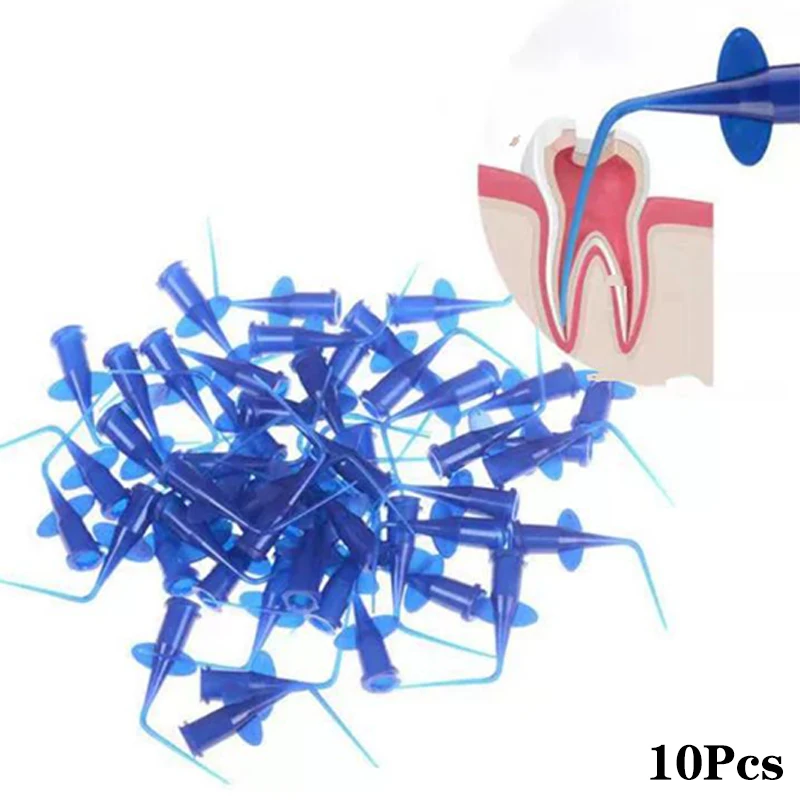 

10Pcs Dental Disposable Plastic Syringe Tip Endo Irrigation Disposable Needle Tip Dentistry Material Root Canal Material