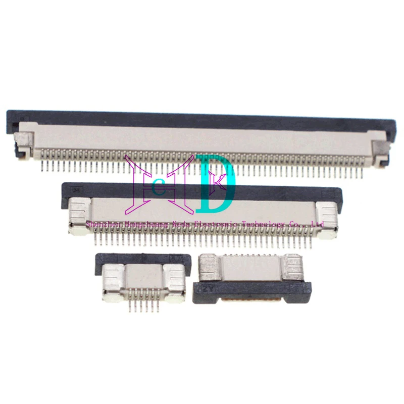 10pcs FPC/FFC connector 0.5MM drawer type bottom connection 20-50P pull-out LCD screen cable socket