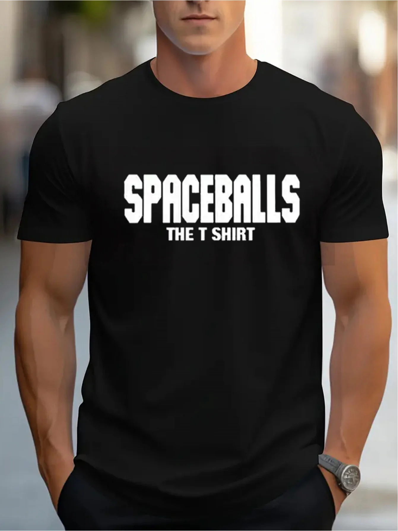 

Simple t-shirt-Men's SPACEBALLS Graphic Cotton T-Shirt - Casual