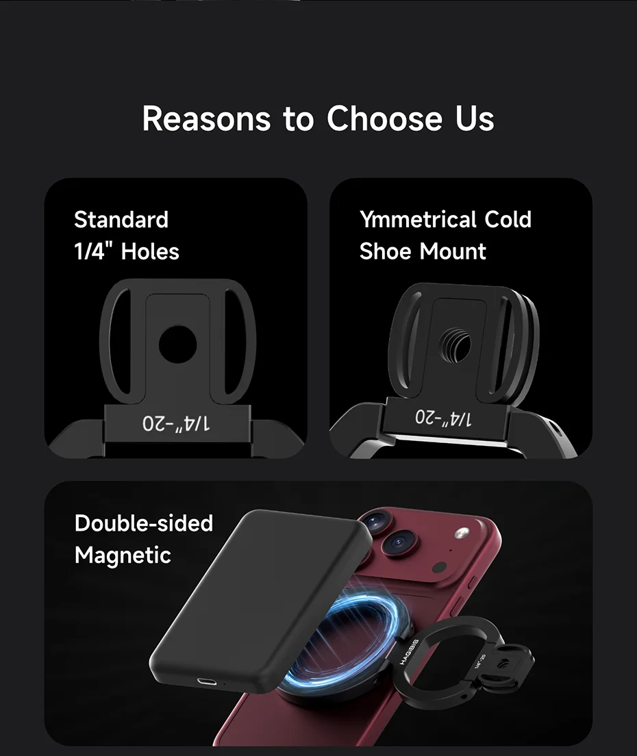 Hagibis Magnetic MagSafe Phone Tripod Mount