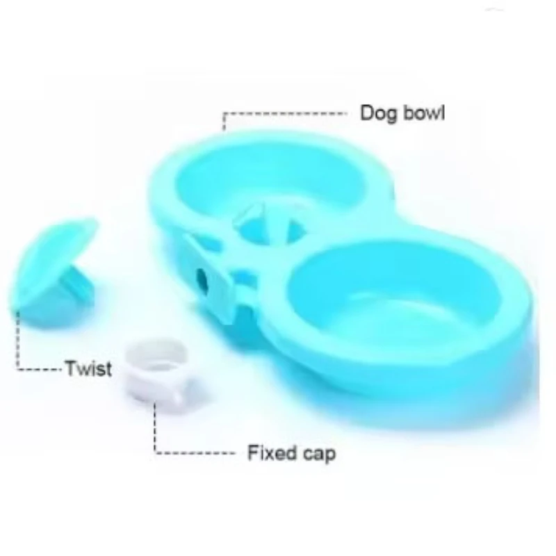 Pet Hanging Cage Bowl Hanging Drinker Automatic Water Reservoir Dog Feeder Multiple Colors Available Two Sizes To Choose From