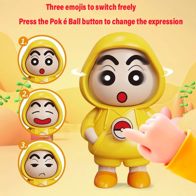 Face Changing Doll Crayon Shin Chans Keychain Cartoon TOYS Animation  Kawaii School Bag Pendant Cute Desktop Ornaments TOYS Gift