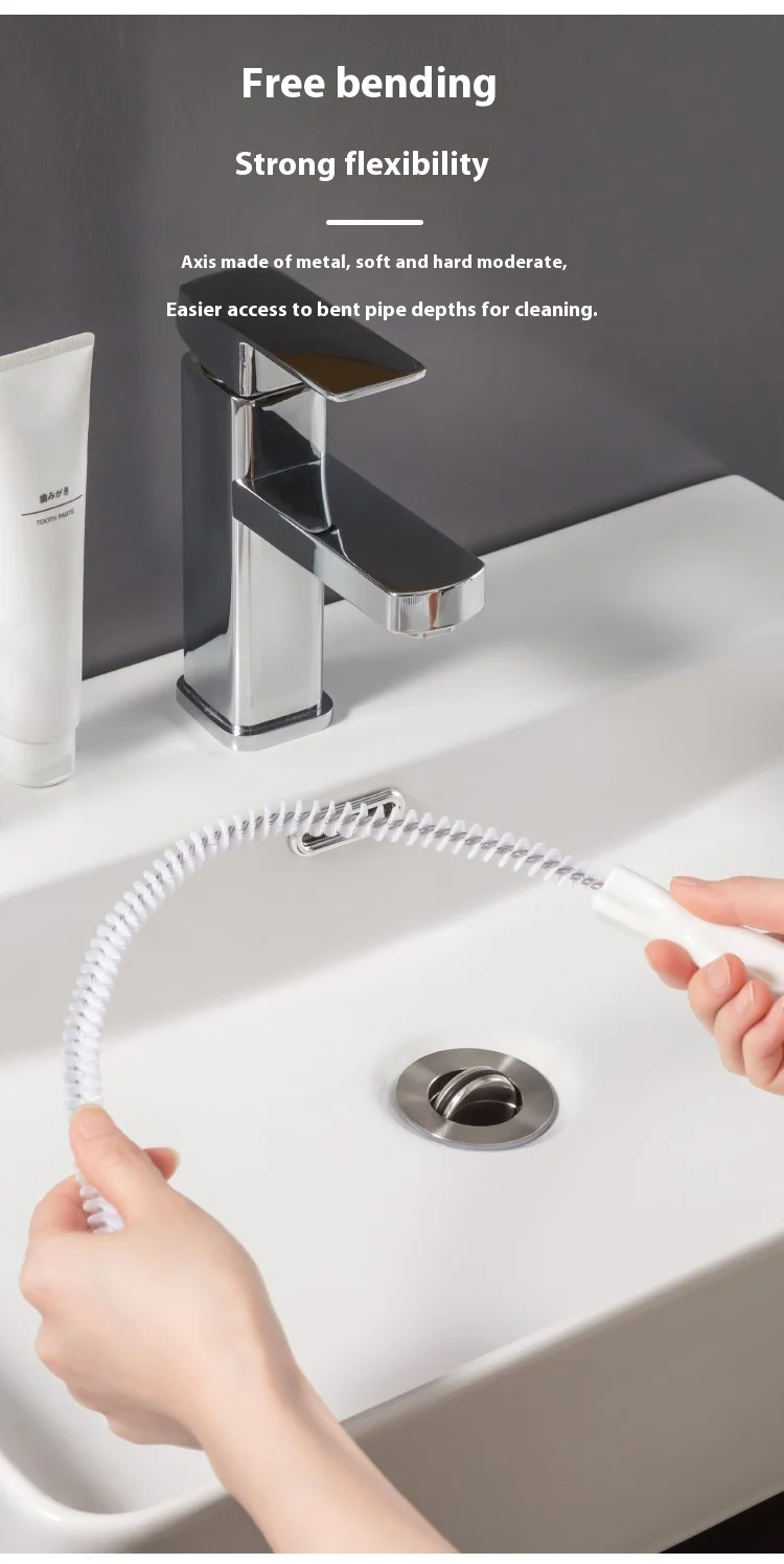 

Washbasin Drain Pipe Sink Unblocker Drain Hair Cleaner Sink Refrigerator Foreign Matter Cleaning Water Pipe Unblocking Tool