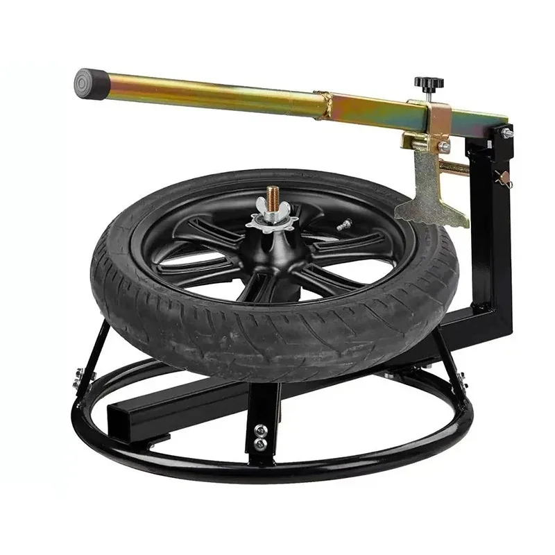 Dirt Bike Tyre Maintenance Support Stand, Heavy-duty Tire Removing Bracket With Bead Breaking Function For Motorcycle Repair