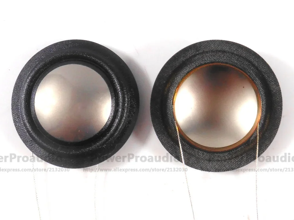 2 قطعة استبدال الحرير الأسود + التيتانيوم الحجاب الحاجز لملف صوتي 20.4 مللي متر طقم تصليح 8 أوم أ