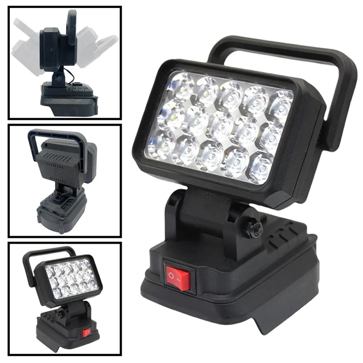 

AA98 For 14.4V 18V Li-Ion Battery BL1830 LED Work Lamp Light Torch Flashlight Light Camping Emergency Lighting BL1430