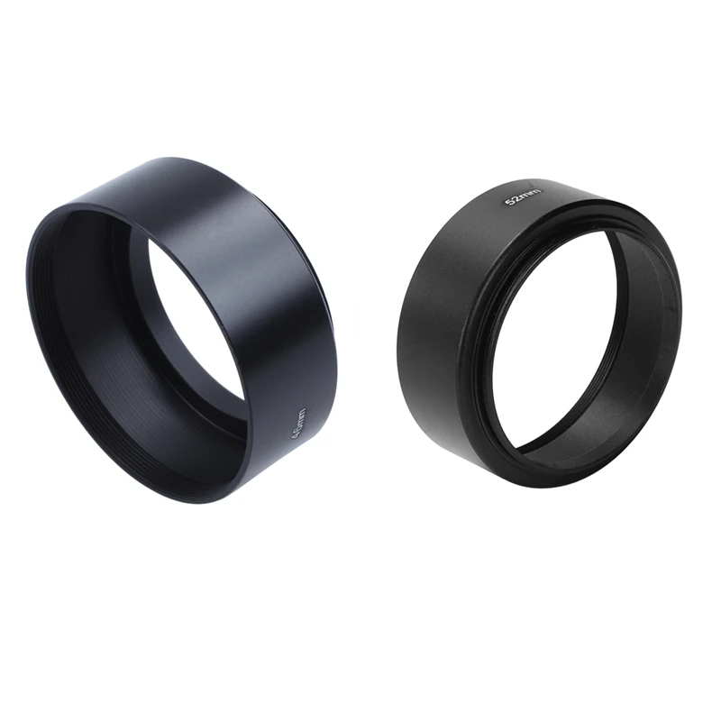 RISE-2X 52Mm/46Mm Mount Standard Metal Lens Hood For Canon Nikon Pentax Sony Olympus