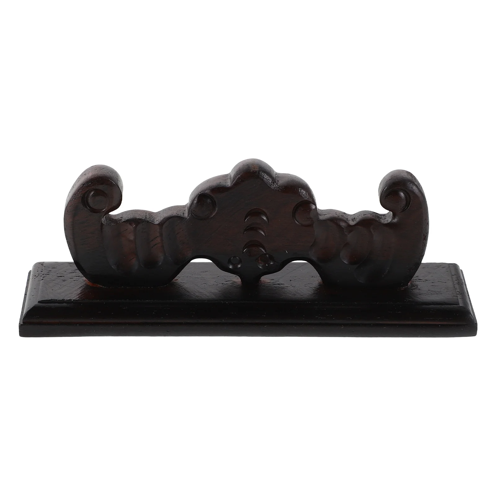 Support de bureau pour flûte en bambou, pour deux Instruments à vent, présentoir de flûte élégant sculpté en bois massif, multifonctionnel