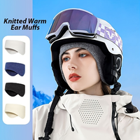 Winter Thermal Headband Winter Thickened Knitted Ear Protection Skiing Sport Band Forehead Warm Outdoor Running Cycling Headwear