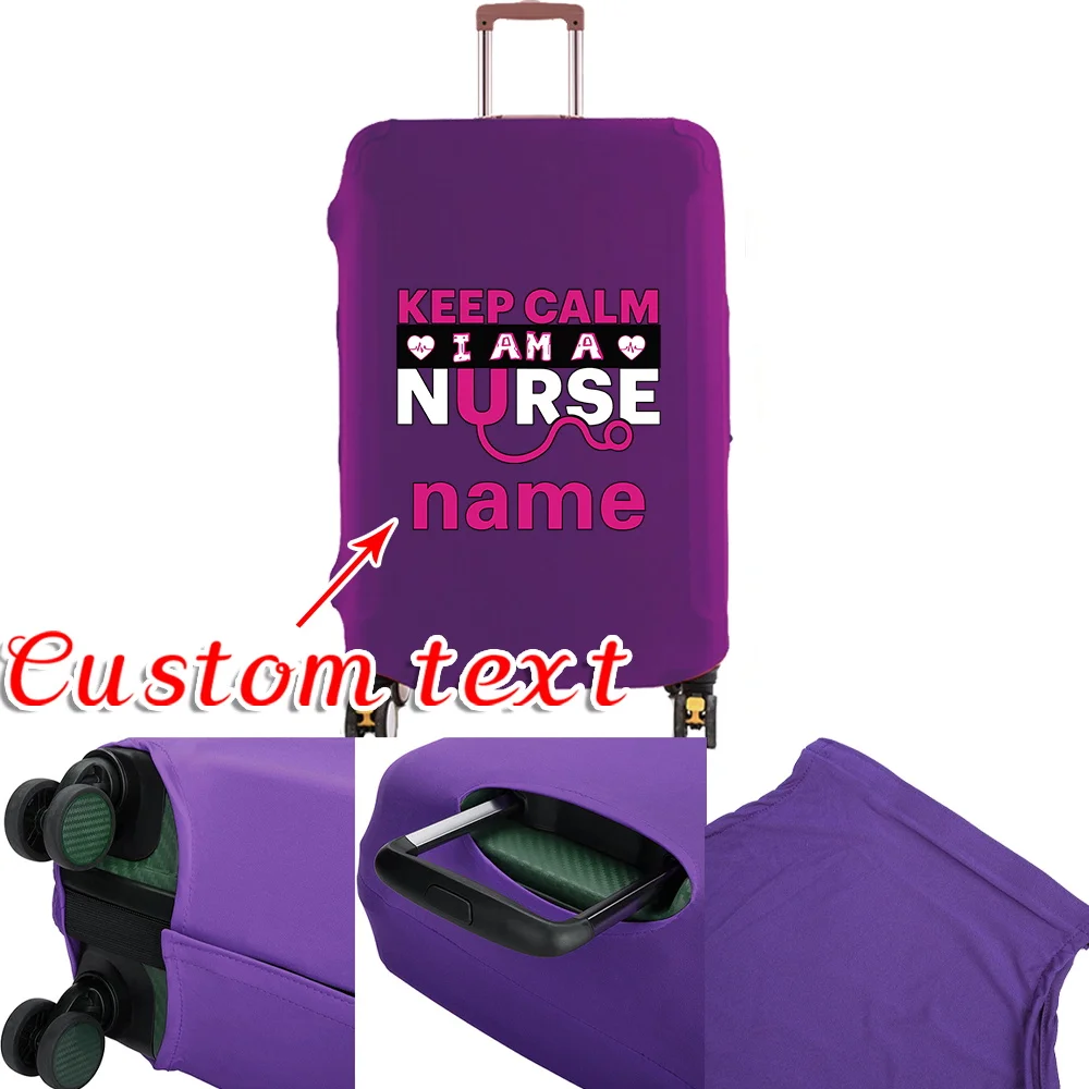 

Крышка коробки на тележке с индивидуальным именем, толстая эластичная крышка для багажа, защита для путешествий, аксессуары, многоразовые пылезащитные чехлы 18-32 дюйма