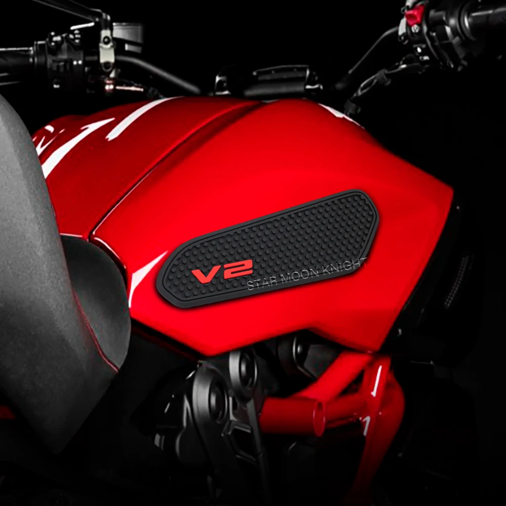 Нескользящие наклейки на бак для Ducati Streetfighter V2 Panigale V2 2020 2022, наклейка на боковой топливный бак, наклейка на газовый коленный