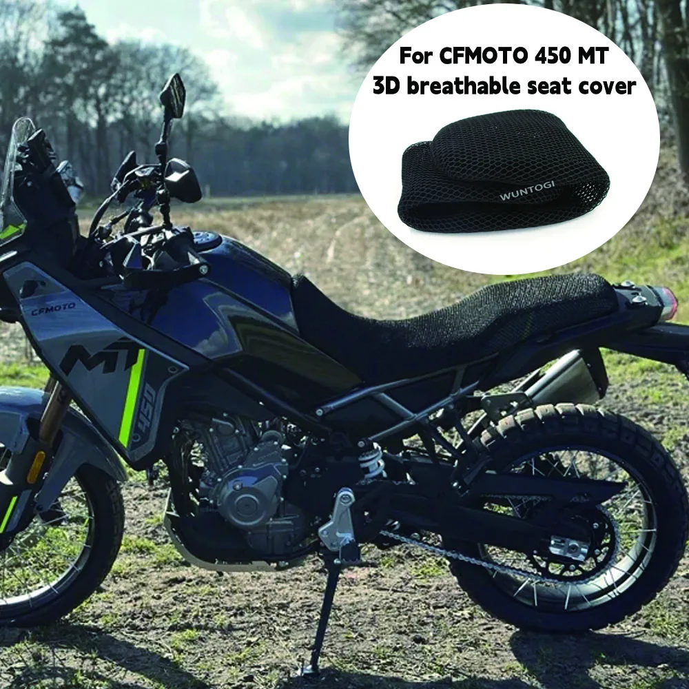 For CFMOTO 450 MT 450mt 3D airflow honeycomb mesh cover MT450 seat scratch resistant protective 3D breathable seat cover