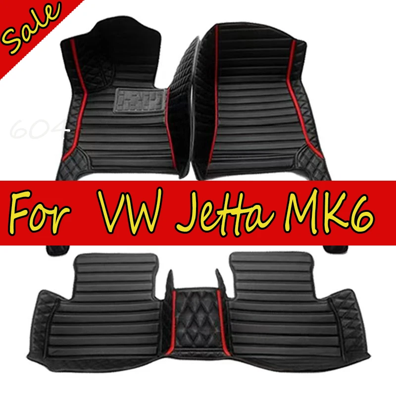 

Car Floor Mats For VW Jetta MK6 2011-2016 Auto DropShipping Center Interior Accessories 100% Fit Leather Carpets Rugs Foot Pads