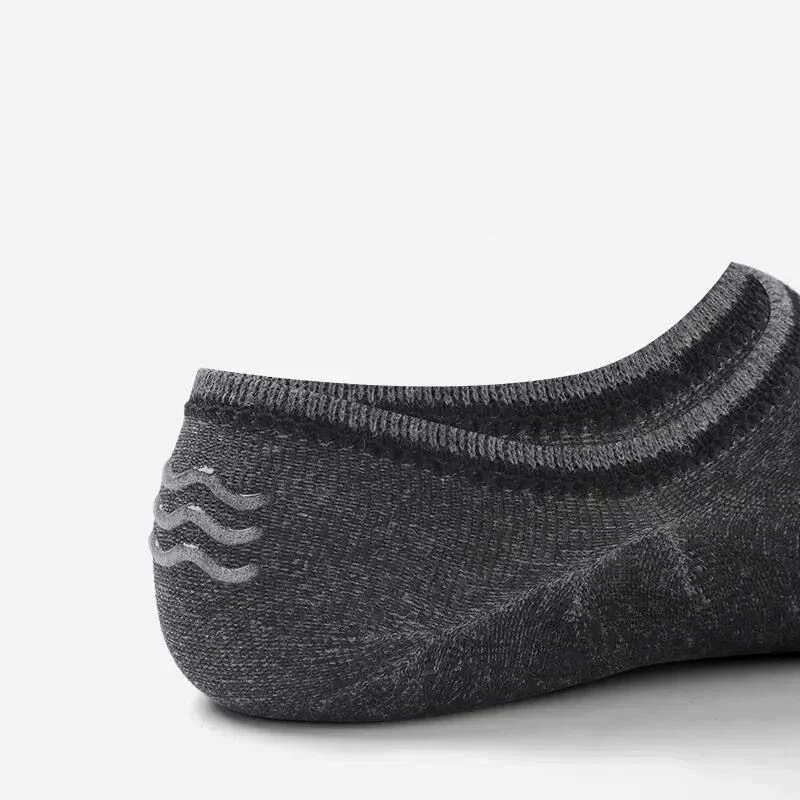 10 Pasang Kaus Kaki Tak Terlihat untuk Wanita & Pria, Katun Bernapas, Kaus Kaki Olahraga & Kapal Anti-Selip dalam Warna Solid