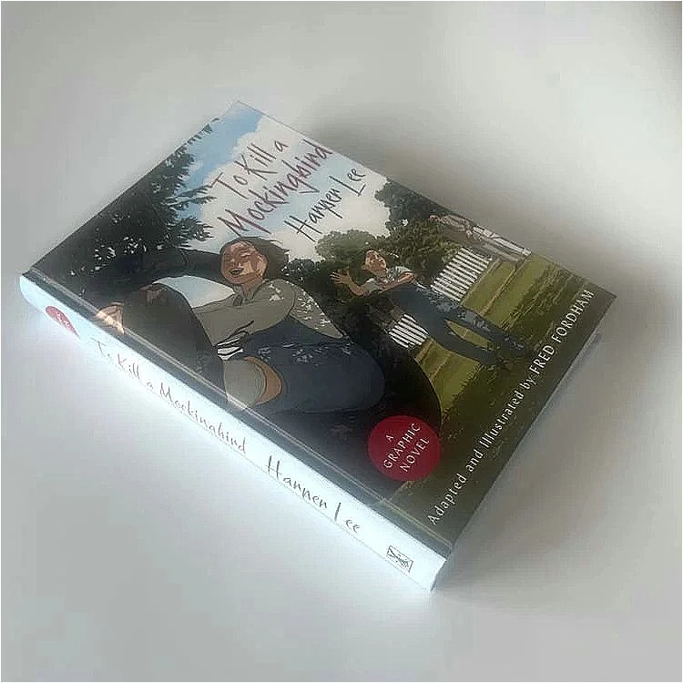 To Kill A Mockingbird American Classic Literature Full-Color Illustrated Novel Reading Book By Harper Lee Comic‑Adaptation Book