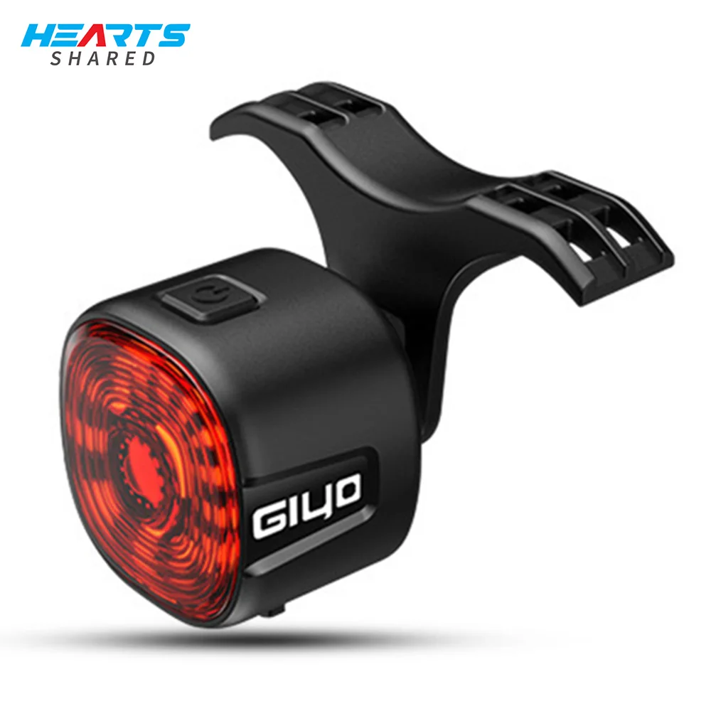 

GIYO Night Cycling Safety Bicycle Rear Light Bike USB Charge Taillight MTB Waterproof LED Smart Brake Sensing Bike Flash Lamp