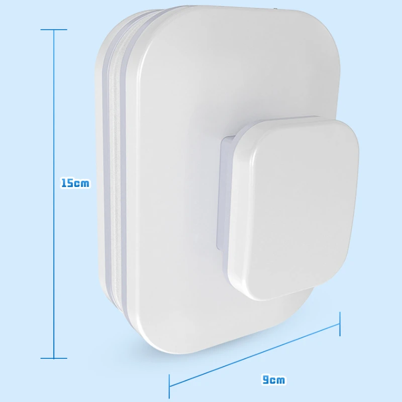 

Двусторонний магнитный очиститель окон для высотных стекол, ручной безопасный инструмент из АБС-пластика с защитой от защемления и страховочной веревкой, идеально подходит для