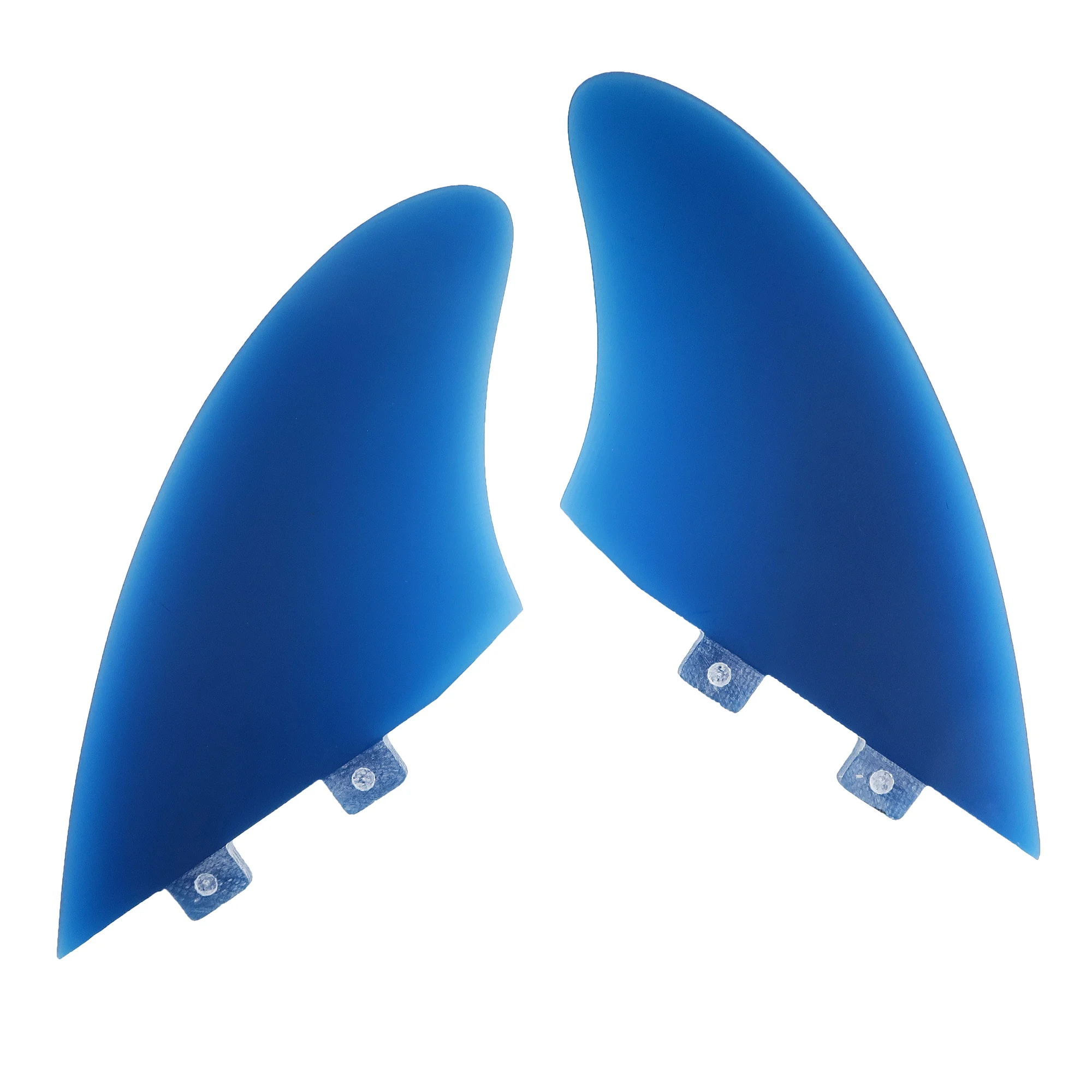 Twin Keel Fins (2 Flossen) Single/Dual II Tab Surfing Fins aus massivem Fiberglas für geringes Gewicht, Haltbarkeit und Top-Performance – Detail 5