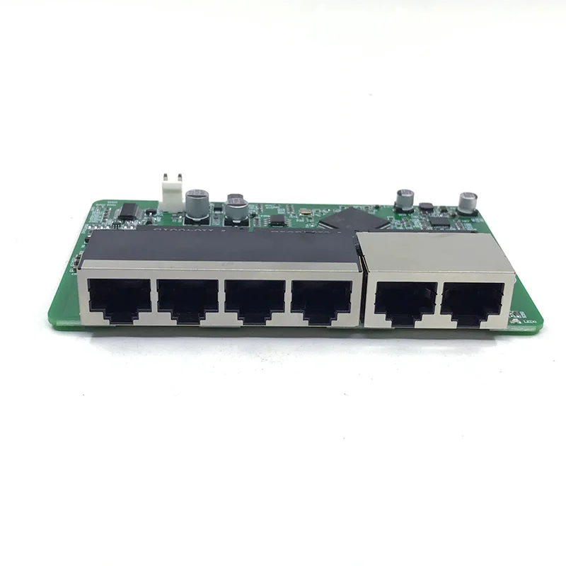 6 port mini poe Gigabit switch module 48V2A3A 96w-144w 4 port 10/100/1000M switch module PCBA Motherboard RJ45 POE  NVR CCTV